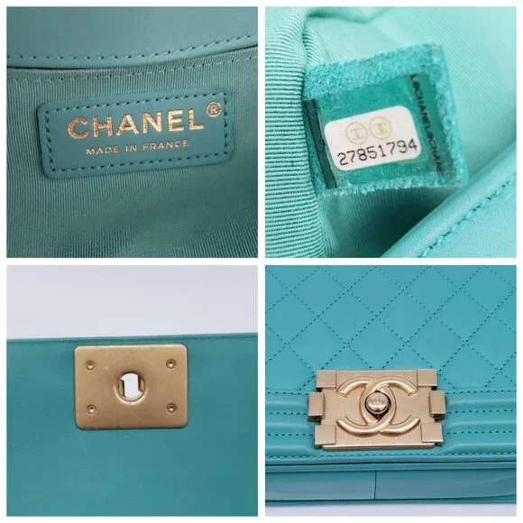 CHANEL Boy Green Leather Shoulder Bag 2650-080524 - Picture 16 of 16